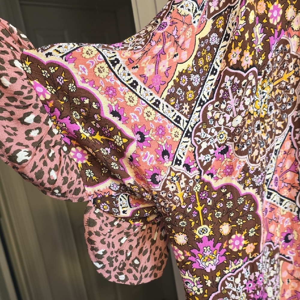 Umgee Multicolor Patterned Cardigan - Picture 5 of 5